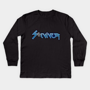 Stevivor full logo (retro variant) Kids Long Sleeve T-Shirt